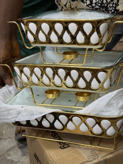 3 set of serving dishes